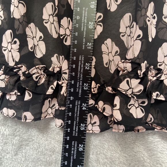 Betsey Johnson Slip Dress Women’s M Pink Bow Floral Babydoll Intimates Sheer Y2K - Picture 6 of 7